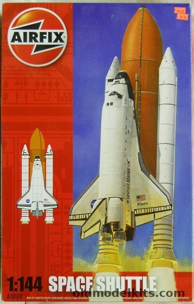 Airfix 1/144 Space Shuttle Enterprise with Booster Rockets, Fuel Tank and Space Lab - Columbia / Challenger / Discovery / Atlantis / Endeavour, A10170 plastic model kit